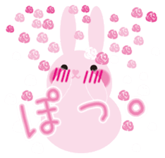 mimetic word with rabbit sticker #12809478