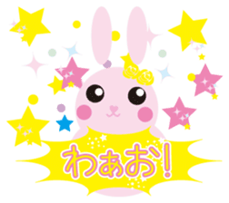 mimetic word with rabbit sticker #12809487