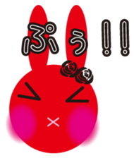 mimetic word with rabbit sticker #12809489