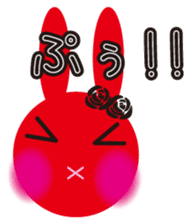 mimetic word with rabbit sticker #12809489