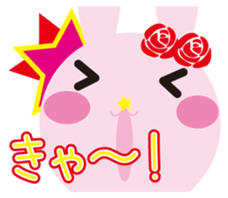 mimetic word with rabbit sticker #12809491