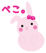 mimetic word with rabbit sticker #12809496