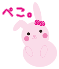 mimetic word with rabbit sticker #12809496