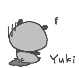 Yuki cute apple panda stickers! sticker #12809953