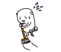 White it sticker #12811272