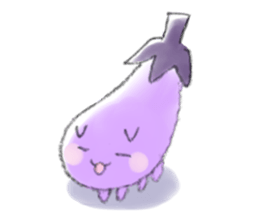 Eggplant cat sticker #12812717
