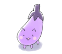 Eggplant cat sticker #12812723
