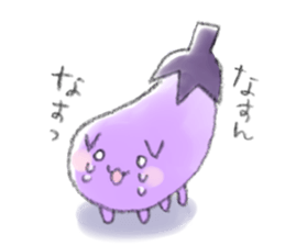 Eggplant cat sticker #12812725