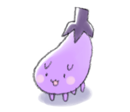 Eggplant cat sticker #12812739