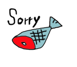 Seafood sticker #12812977