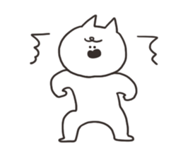 The cat which fluctuates sticker #12813104