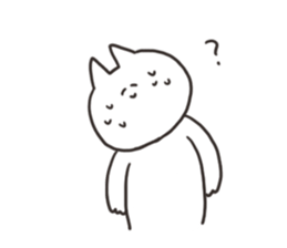 The cat which fluctuates sticker #12813127