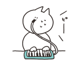 The cat which fluctuates sticker #12813129