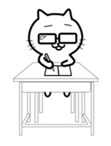 School of the Cat sticker #12813597