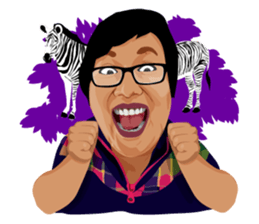 Me with Animals and say Thank You sticker #12813640