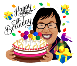 Me with Animals and say Thank You sticker #12813641