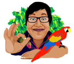 Me with Animals and say Thank You sticker #12813642