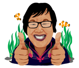 Me with Animals and say Thank You sticker #12813643