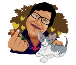 Me with Animals and say Thank You sticker #12813648