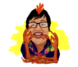 Me with Animals and say Thank You sticker #12813649