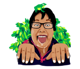 Me with Animals and say Thank You sticker #12813650