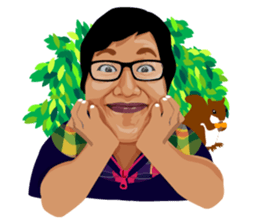 Me with Animals and say Thank You sticker #12813651