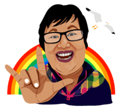 Me with Animals and say Thank You sticker #12813652