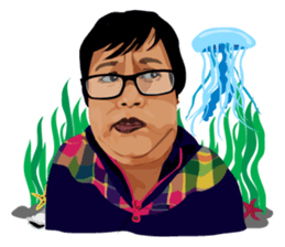 Me with Animals and say Thank You sticker #12813653