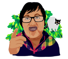 Me with Animals and say Thank You sticker #12813654