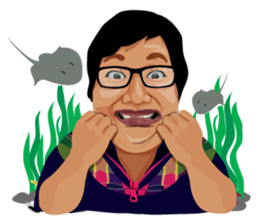 Me with Animals and say Thank You sticker #12813659