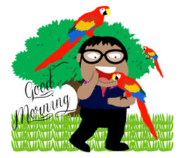 Me with Animals and say Thank You sticker #12813665