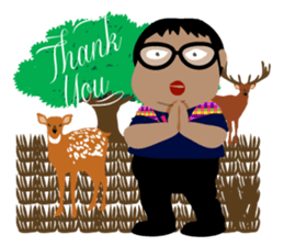 Me with Animals and say Thank You sticker #12813675