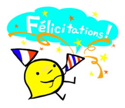 Merry chick sticker #12814322