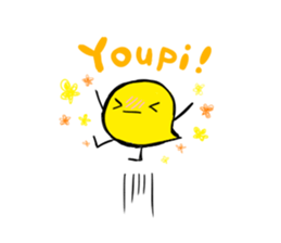 Merry chick sticker #12814323