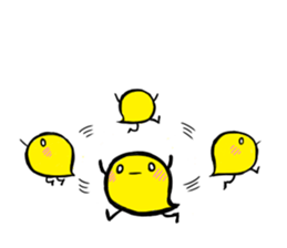 Merry chick sticker #12814324