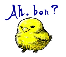 Merry chick sticker #12814336