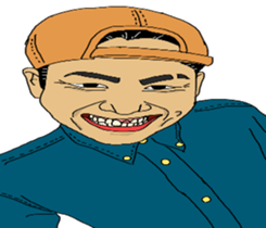 Samurai and ninjya. sticker #12815260