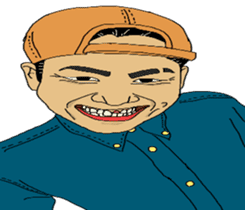 Samurai and ninjya. sticker #12815260