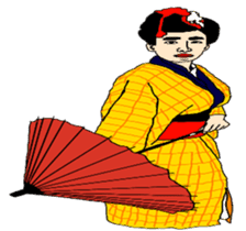 Samurai and ninjya. sticker #12815262