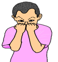 Samurai and ninjya. sticker #12815265