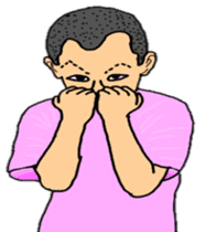 Samurai and ninjya. sticker #12815265