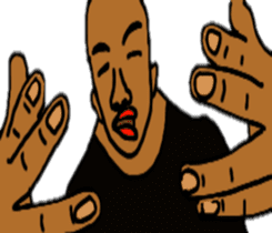 Samurai and ninjya. sticker #12815276