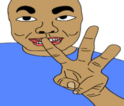 Samurai and ninjya. sticker #12815282