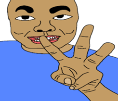 Samurai and ninjya. sticker #12815282