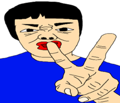 Samurai and ninjya. sticker #12815283