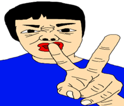 Samurai and ninjya. sticker #12815283