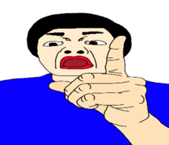 Samurai and ninjya. sticker #12815284