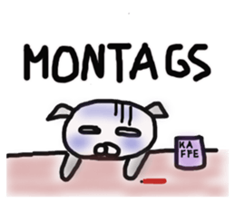 wolf meets red riding hood and piggy sticker #12815331