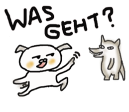 wolf meets red riding hood and piggy sticker #12815334