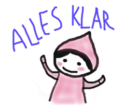 wolf meets red riding hood and piggy sticker #12815338